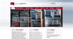 Desktop Screenshot of millcreekmanagement.ca