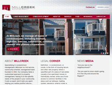 Tablet Screenshot of millcreekmanagement.ca